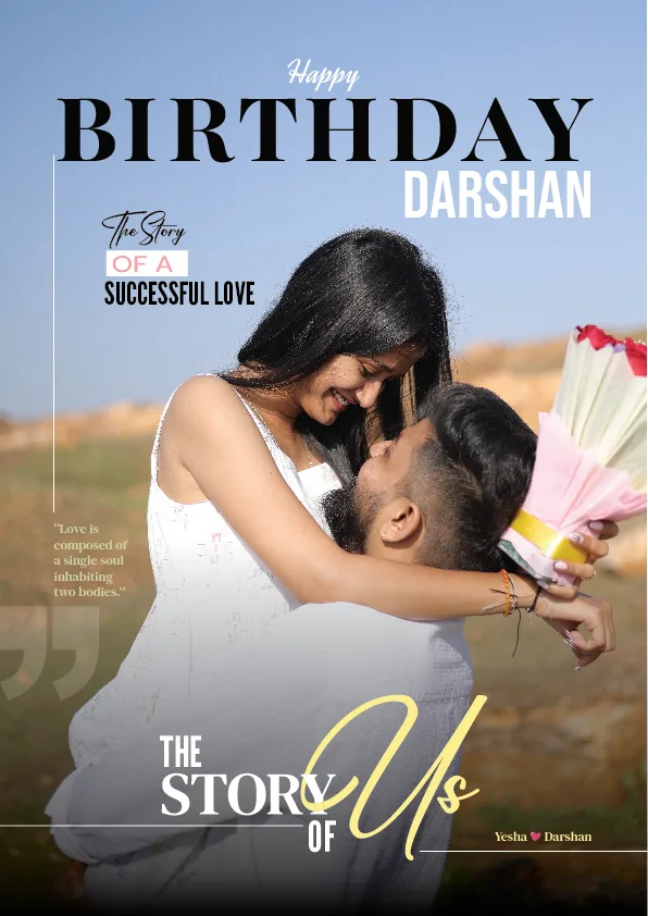 Happy Birthday, Darshan - The Story of Us - magazine cover