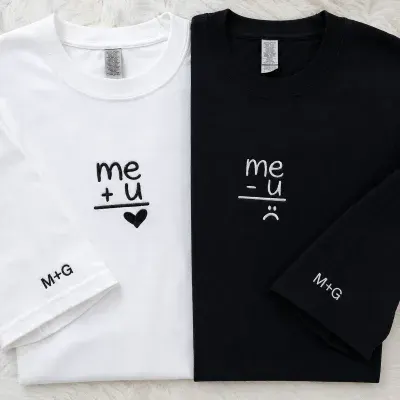 Couple T-Shirts with Custom Initials photo 2