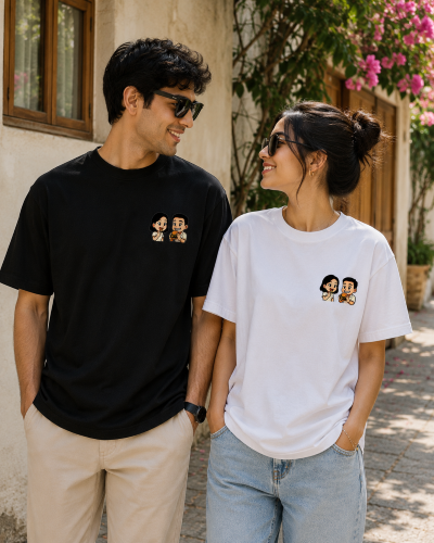 Food Lovers Matching Couple T-Shirts