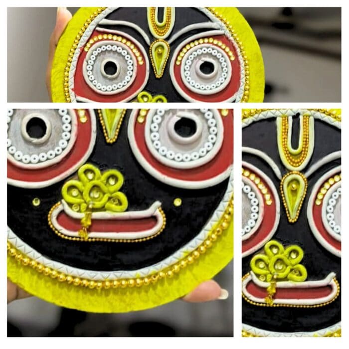 Eternal Grace: Lord Jagannath Clay Art photo 2