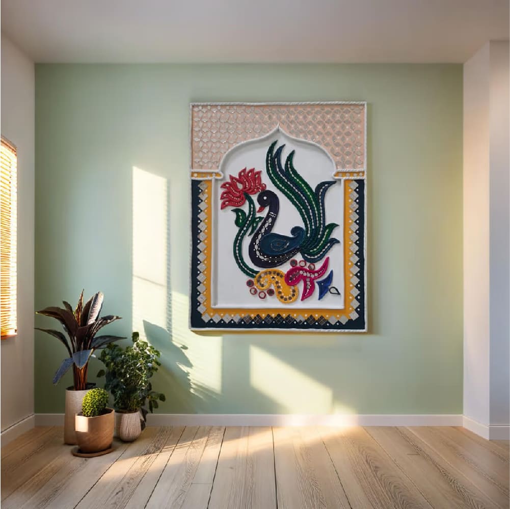 Peacock Harmony Lippan Art photo 2