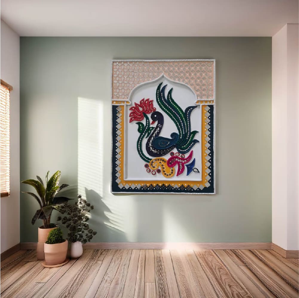Peacock Harmony Lippan Art photo 3