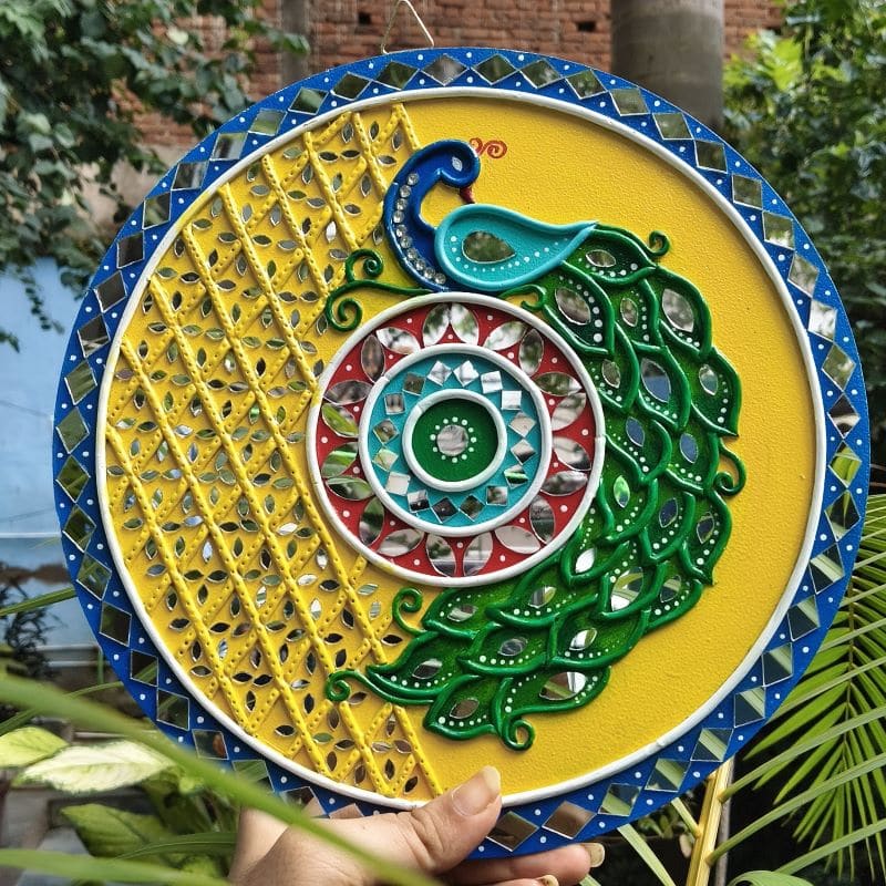 Peacock Lippan Art