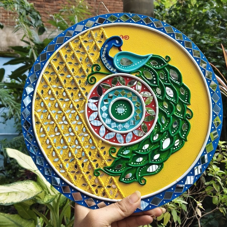 Peacock Lippan Art photo 2