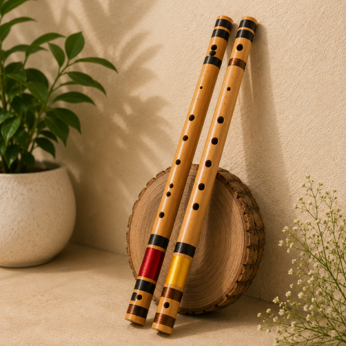 Personalised Bamboo Flute (Bansuri) - C Scale 19 Inch