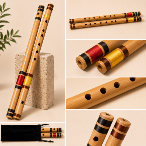 Personalised Bamboo Flute (Bansuri) - C Scale 19 Inch photo 3