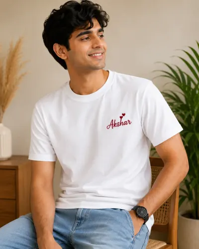 Personalised Name Embroidered T-Shirt photo 3