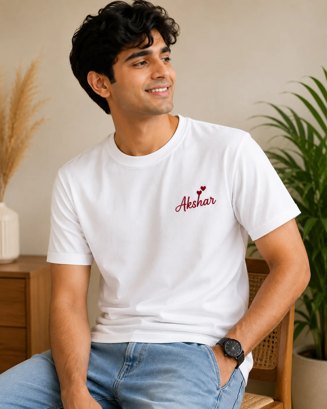 Personalised Name Embroidered T-Shirt photo 3
