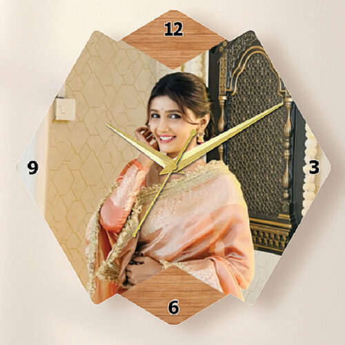 personalised acrylic wall clock