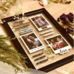 personalised layered photo frame