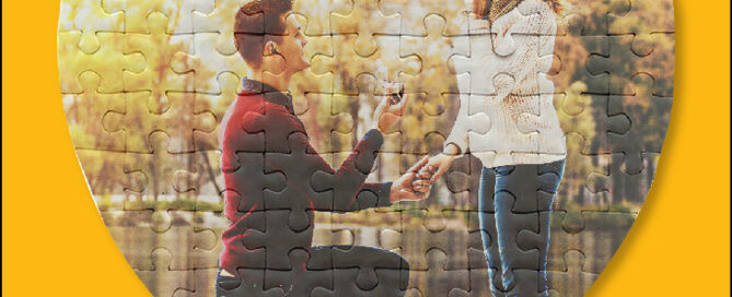 personalised photo puzzle frame